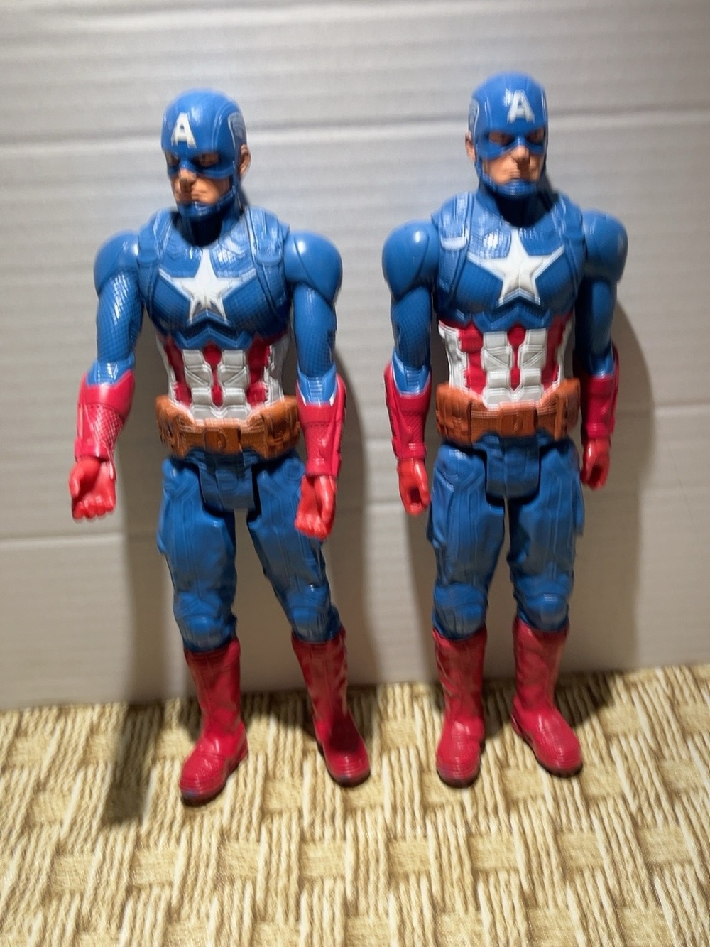 Marvel Captain America Figures in Blue, Red and Brown